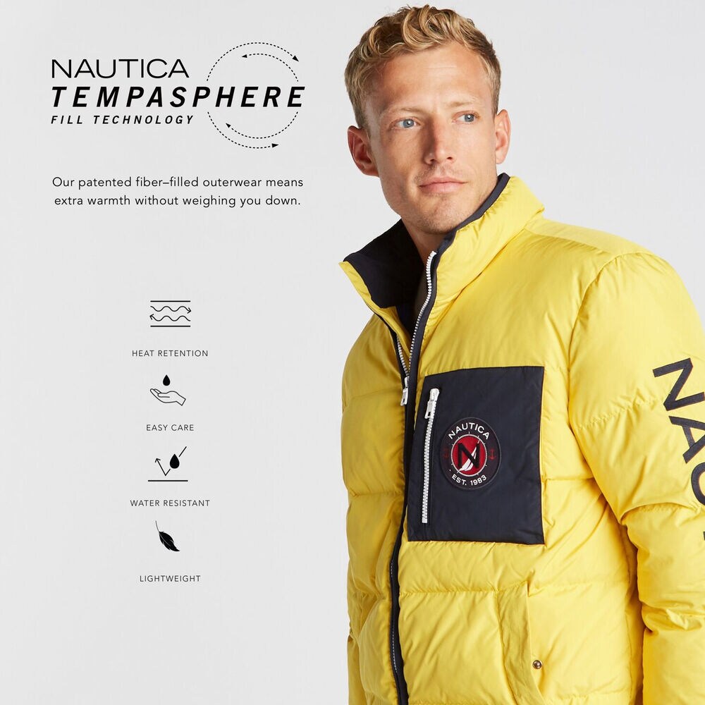 PUFFER TEMPASPHERE JACKET,Buoy Yellow,large