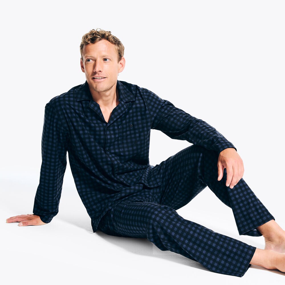 Cozy Camp Pajama Set,Peacoat,large