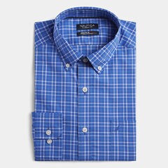 CLASSIC FIT WRINKLE-RESISTANT MINI TATTERSALL SHIRT,Rolling River Wash,large