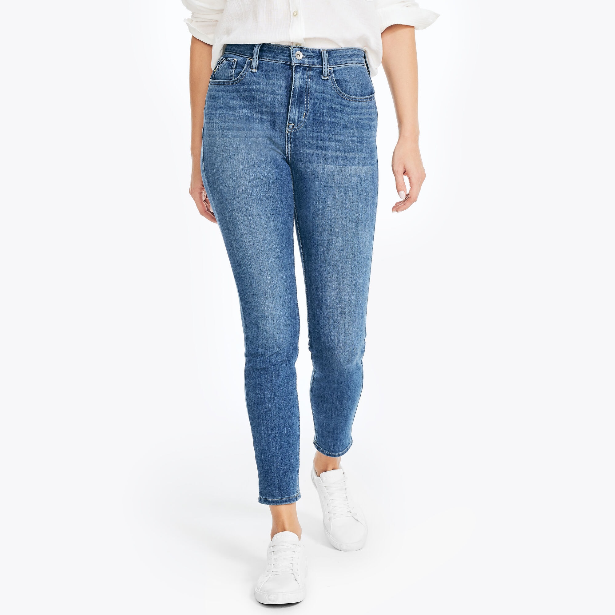 SUSTAINABLY CRAFTED TRUE FLEX HIGH-RISE CURVY FIT SKINNY DENIM | Nautica