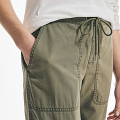SUSTAINABLY CRAFTED UTILITY PULL-ON PANT,Teal Wave,large