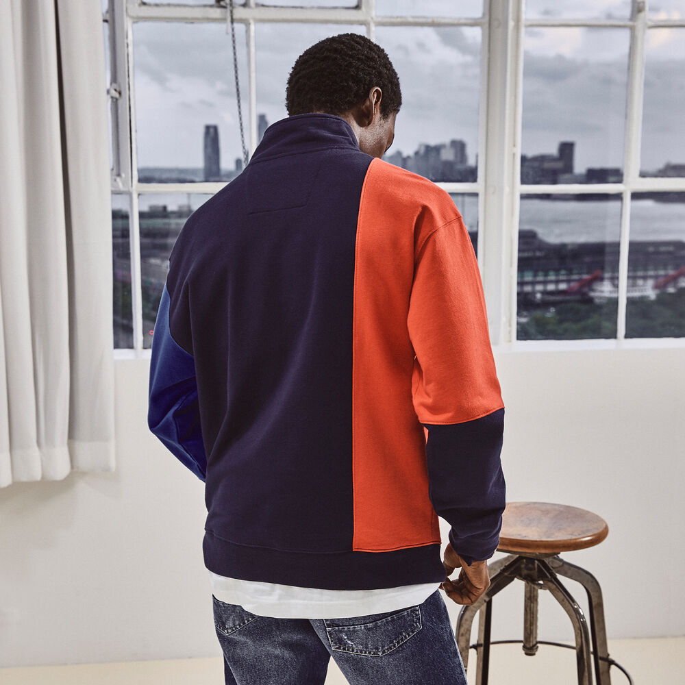 NAUTICA X URBAN NECESSITIES COLORBLOCK PULLOVER,Navy,large