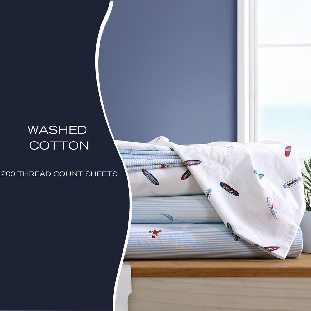 High Surf King Sheet Set,Blue Depths,large