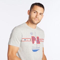 NAUTICAL ICON GRAPHIC T-SHIRT,Grey Heather,large