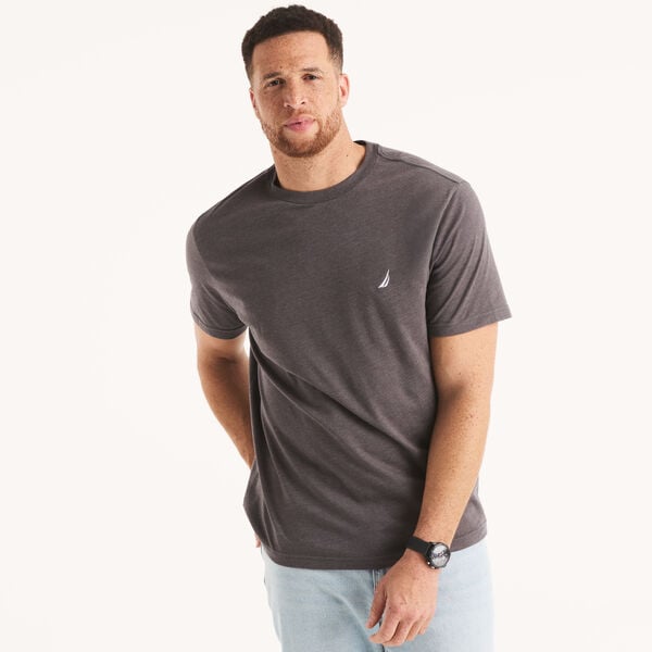 Big & Tall Heather Crewneck Deck T-Shirt