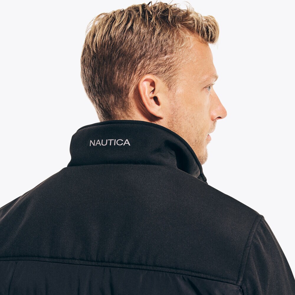 MIXED-MEDIA JACKET,True Black,large