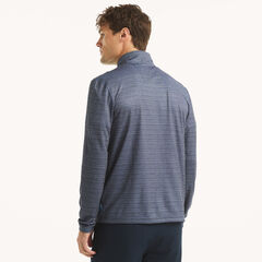 Printed Quarter-Zip Pullover,Stellar Blue Heather,large