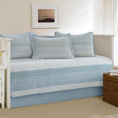 Banded Stripe Daybed Set,Riviera Blue,large