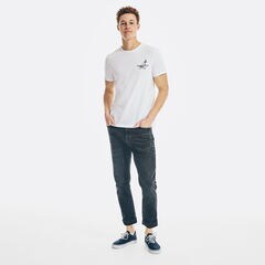 SAILING CLUB BACK GRAPHIC T-SHIRT,Bright White,large