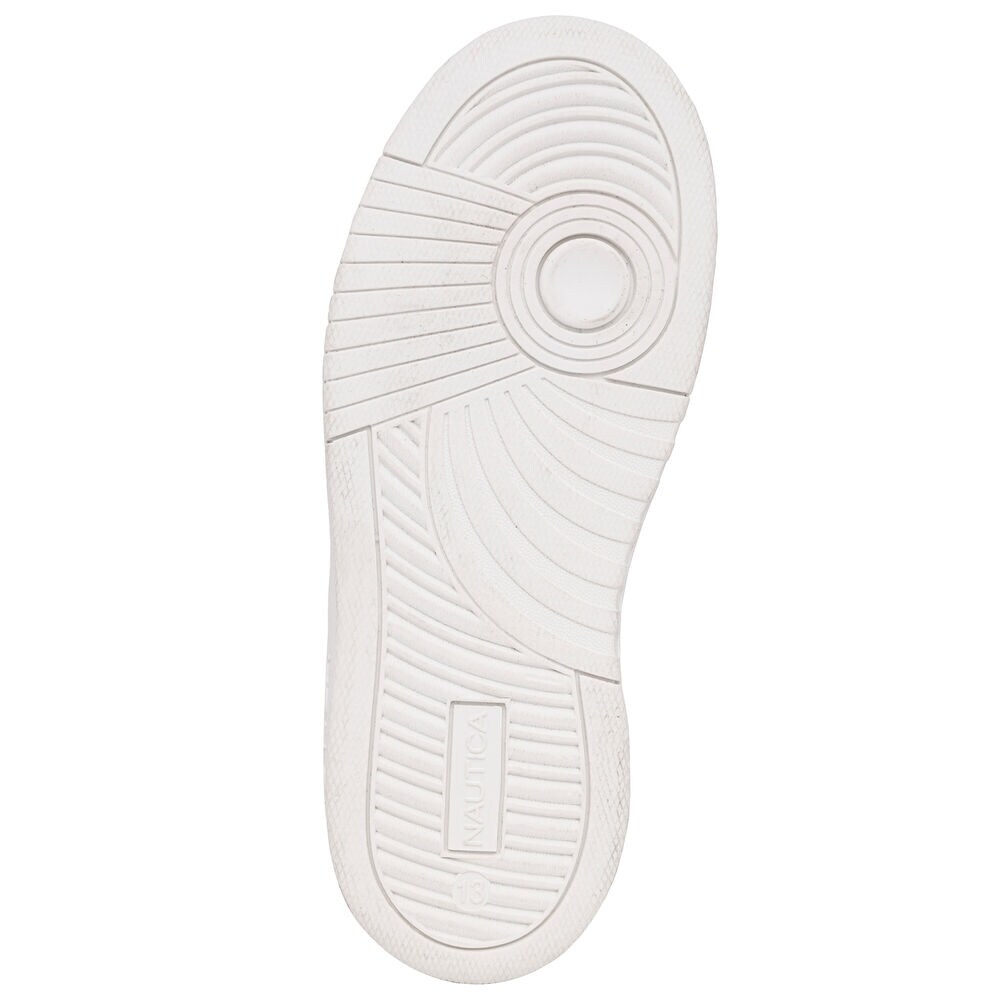 Boys' Side-Stripe Lace-Up Sneaker,Egret,large