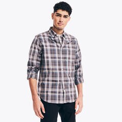 PLAID SHIRT,Grey Carbon,large
