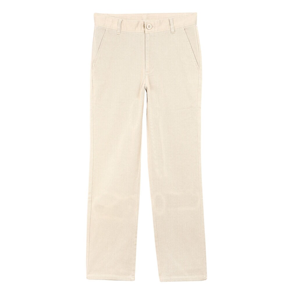 Boys' Uniform-Ready Pant (8-16),Dark Brown Heather,large