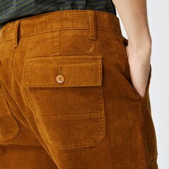 CLASSIC FIT CORDUROY CARGO PANT,Camel Heather,large
