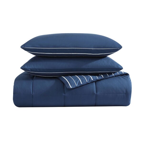 LONGDALE TWIN REVERSIBLE COMFORTER AND SHAM SET