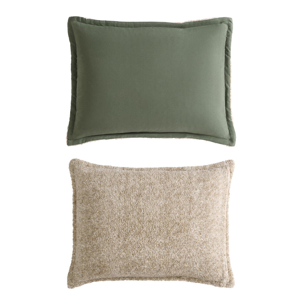 Beckett Green Full/Queen Reversible Comforter & Sham Set,Dark Hunter,large