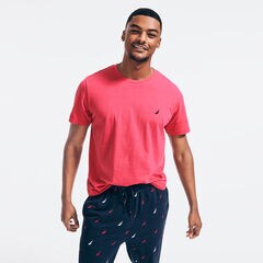 BRAND ICON PRINT PAJAMA SET,Riggin Red,large