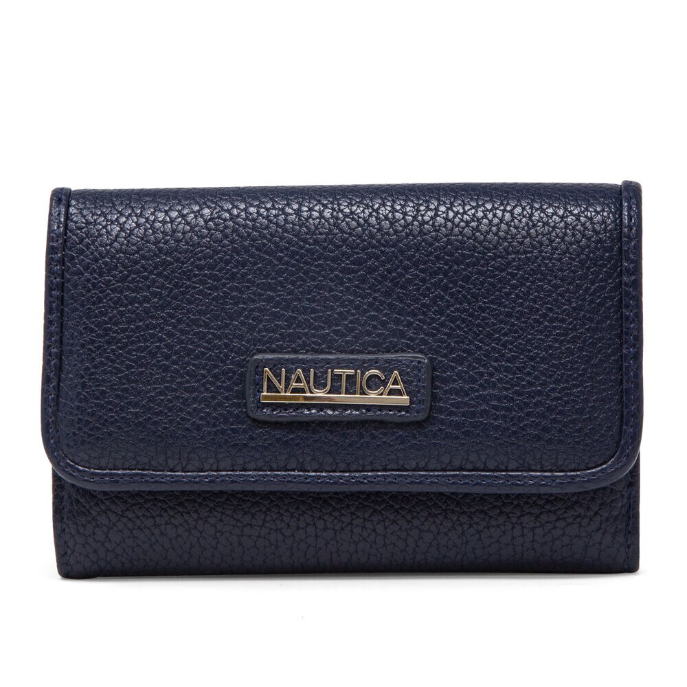 PLAIN SAILING FLAP WALLET,Navy,large