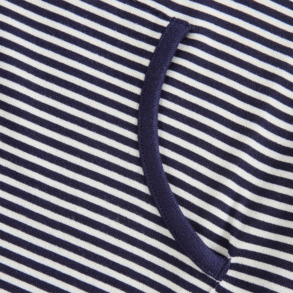 STRIPE COWL NECK LOUNGE TOP ,Windsurf Blue,large