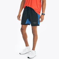 COMPETITION 6" COLORBLOCK COMPRESSION SHORT,True Black,large