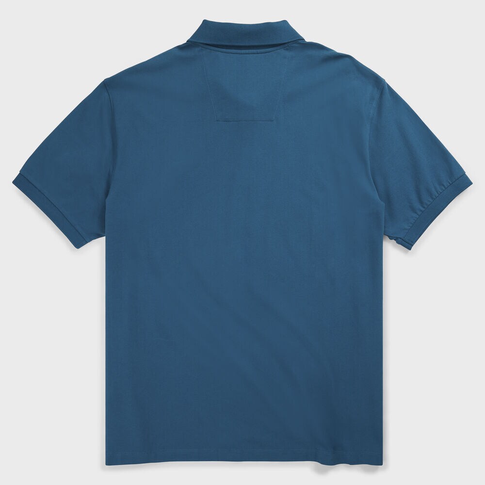 BIG & TALL STRETCH MESH POLO,Blue Heather,large