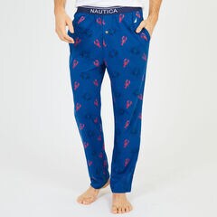 Crab + Lobster Jersey Pajama Pants,J Navy,large