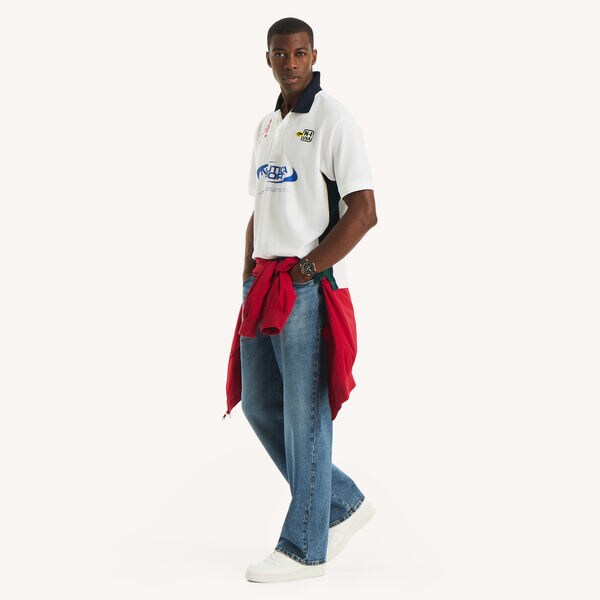 Relaxed-Fit Embroidered Logo Polo