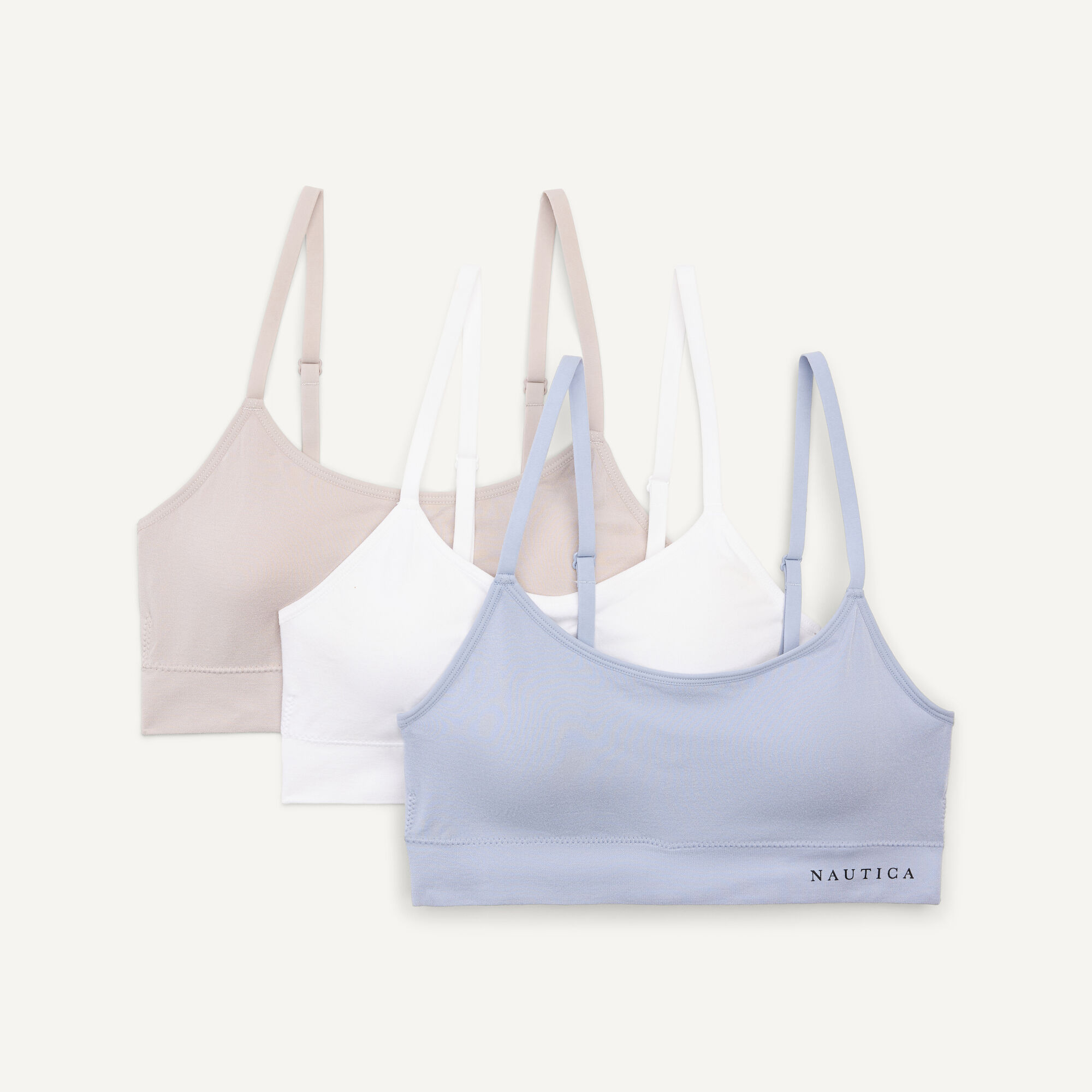 Modal Seamless Lounge Bra, 3-Pack,Angel Blue,large