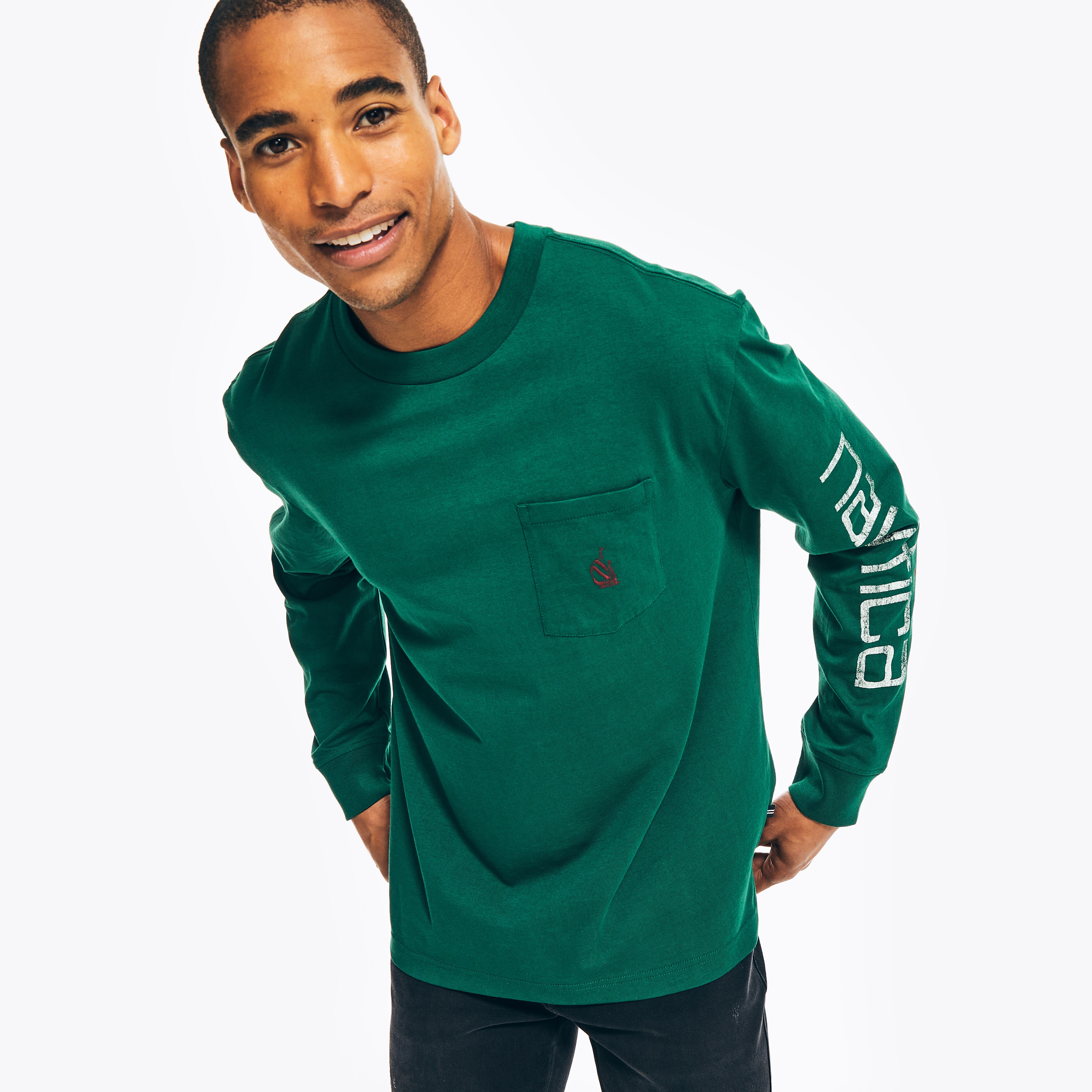 REISSUE LONG-SLEEVE GRAPHIC T-SHIRT | Nautica
