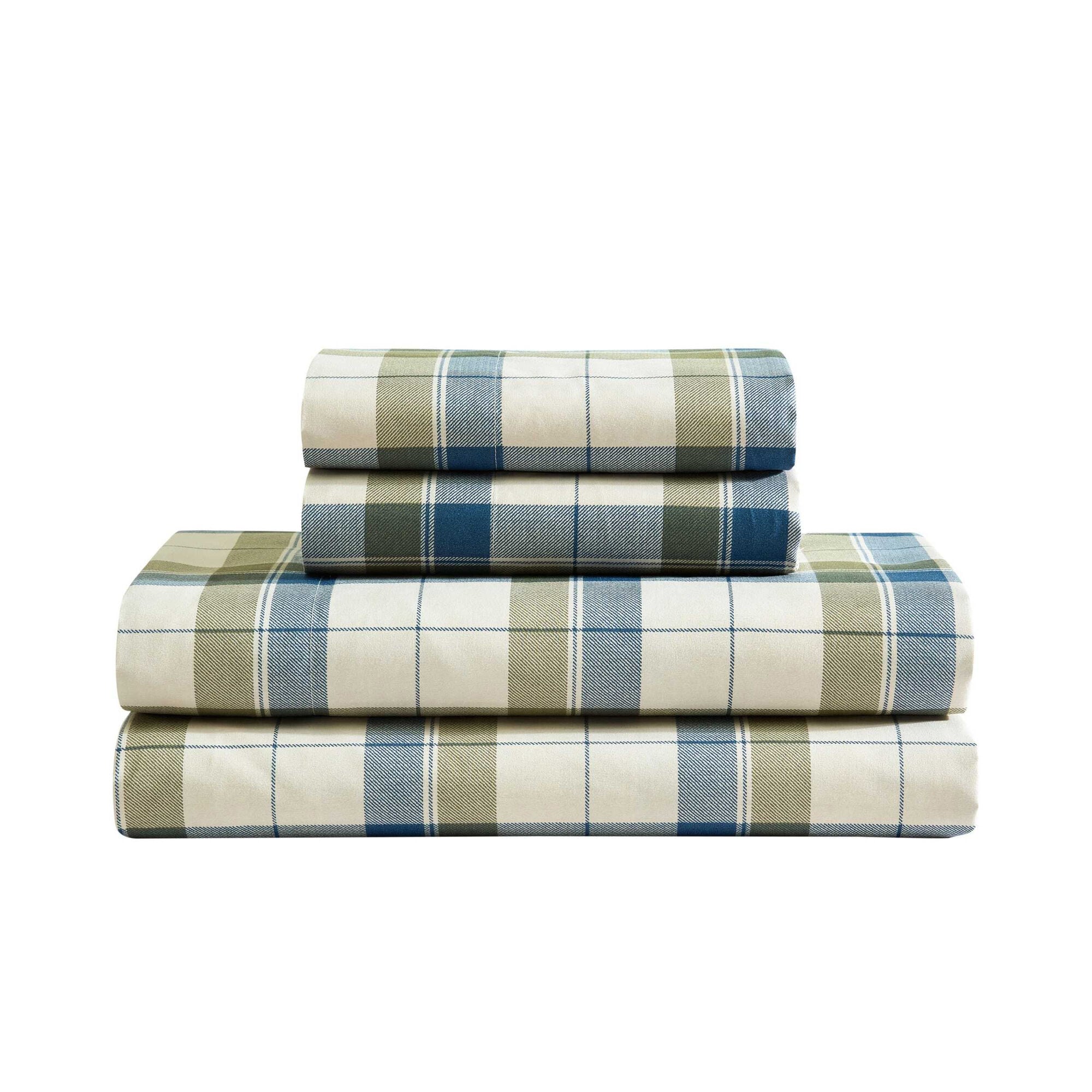 Vintage Trunk Green Plaid Twin Xl Sheet Set (00199165136867 Home) photo