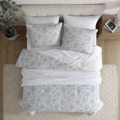 Elmwood Blue Twin Comforter-Sham Set,Navy Dusk,large