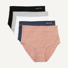 Seamless Hipster Brief, 5-Pack,Reckoning Red,large