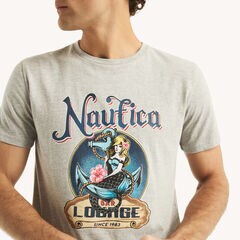 Lounge Bar Graphic T-Shirt,Grey Heather,large