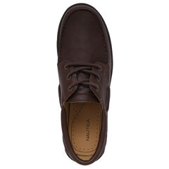 Lace-Up Boat Shoe,Brown Stone,large