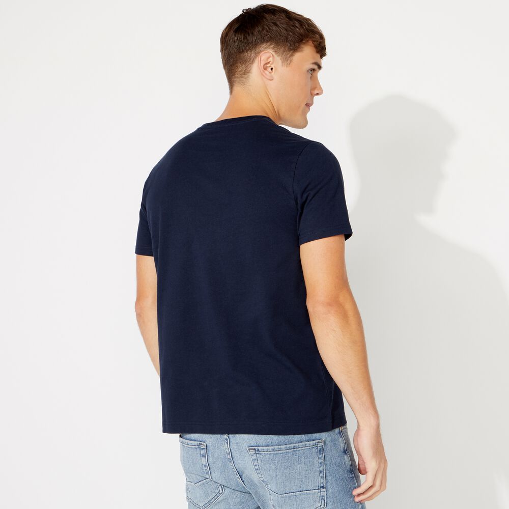 BIG & TALL FLAG PRINT T-SHIRT,Navy,large