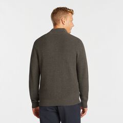BUTTON MOCK-NECK SWEATER,Charcoal Heather,large