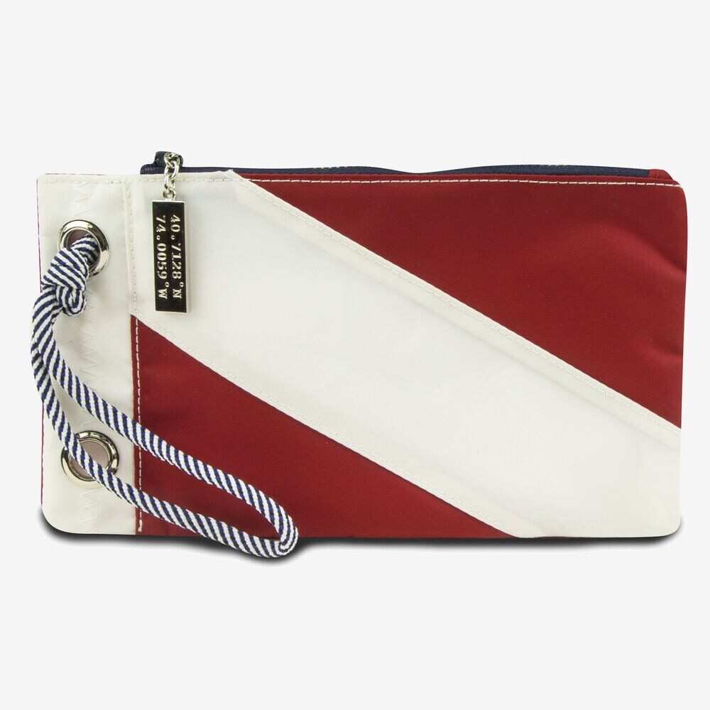 Signal Flag Wristlet - Red & White,Nautica Red,large
