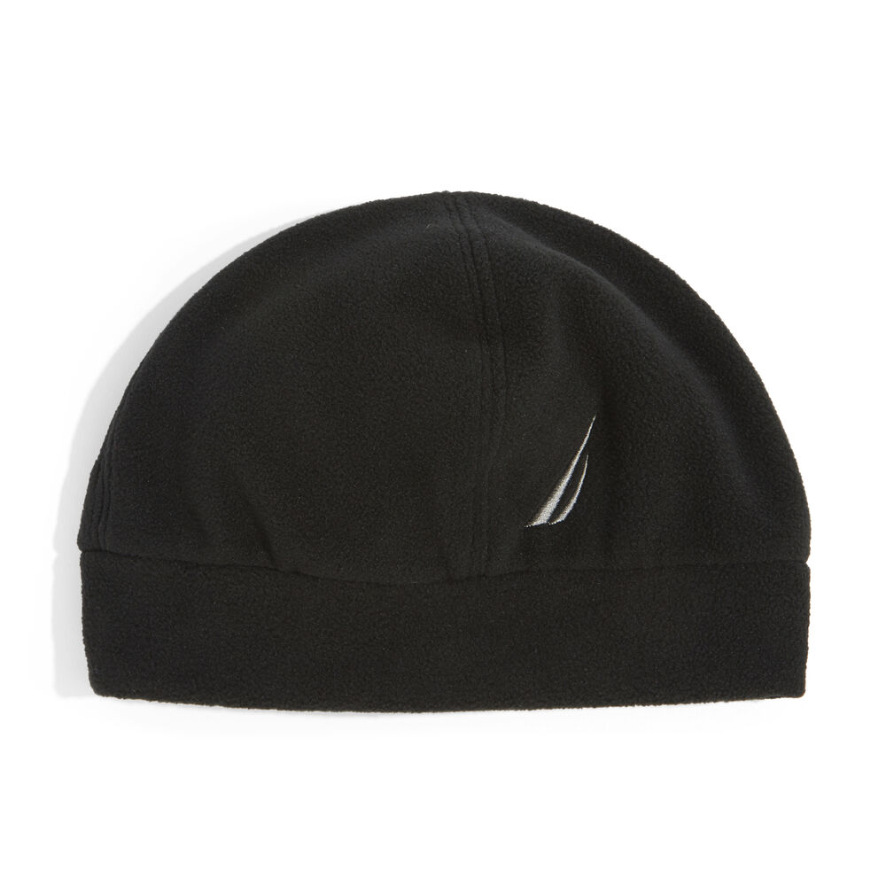 FLEECE BEANIE,True Black,large
