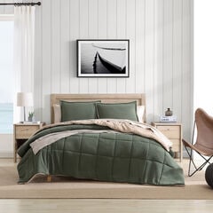 Beckett Green Full/Queen Reversible Comforter & Sham Set,Dark Hunter,large