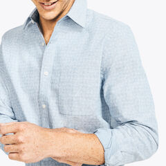 FLORAL PRINT SHIRT,Estate Blue,large