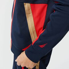 COLORBLOCK FULL-ZIP SWEATSHIRT,Navy,large