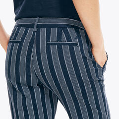 10" STRIPED STRETCH-TWILL SHORT,Stellar Blue Heather,large