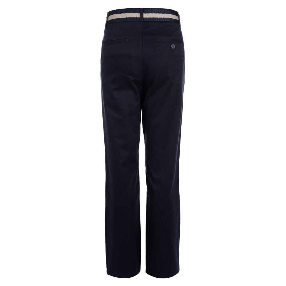 BOYS' HUSKY STRETCH WAIST BELTED PANTS (8H-20H),Workshirt Blue,large