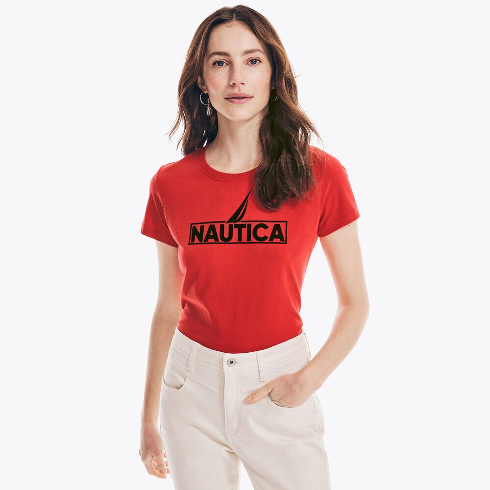 LOGO GRAPHIC T-SHIRT,Tomales Red,large