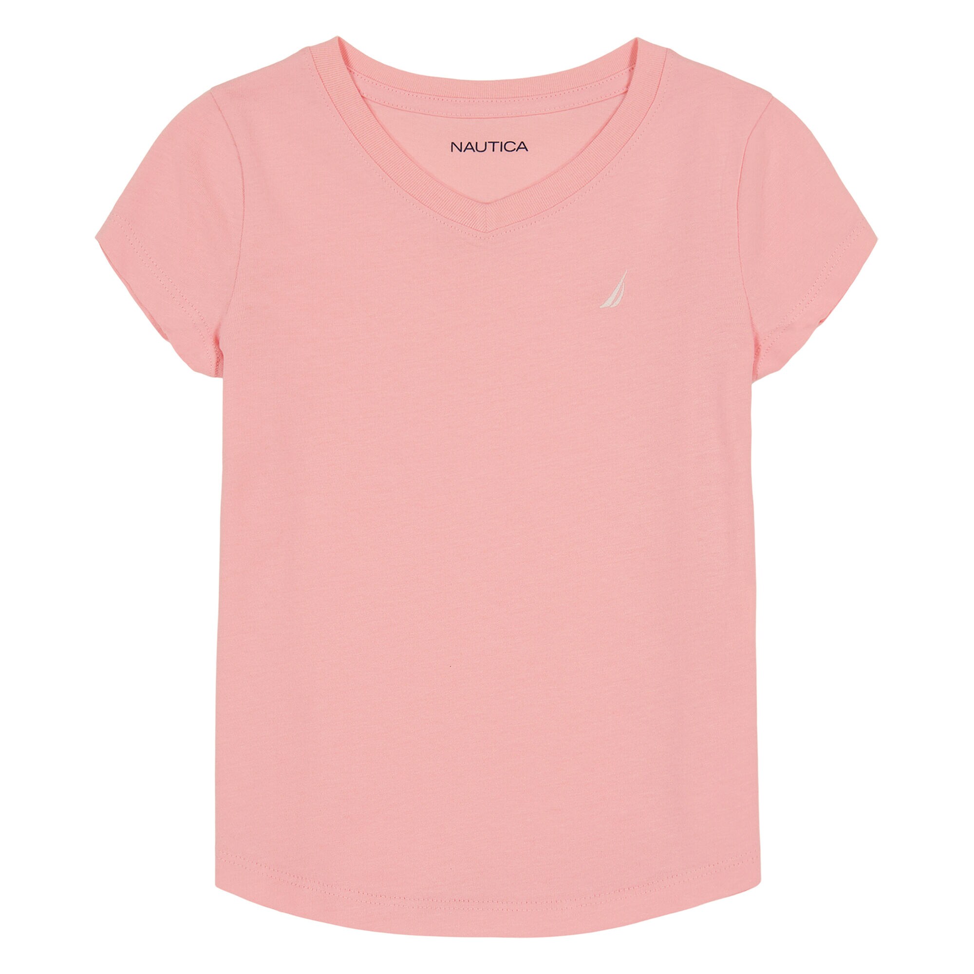 Toddler Girls' V-Neck T-Shirt (2T-4T),Bow Burgundy,large
