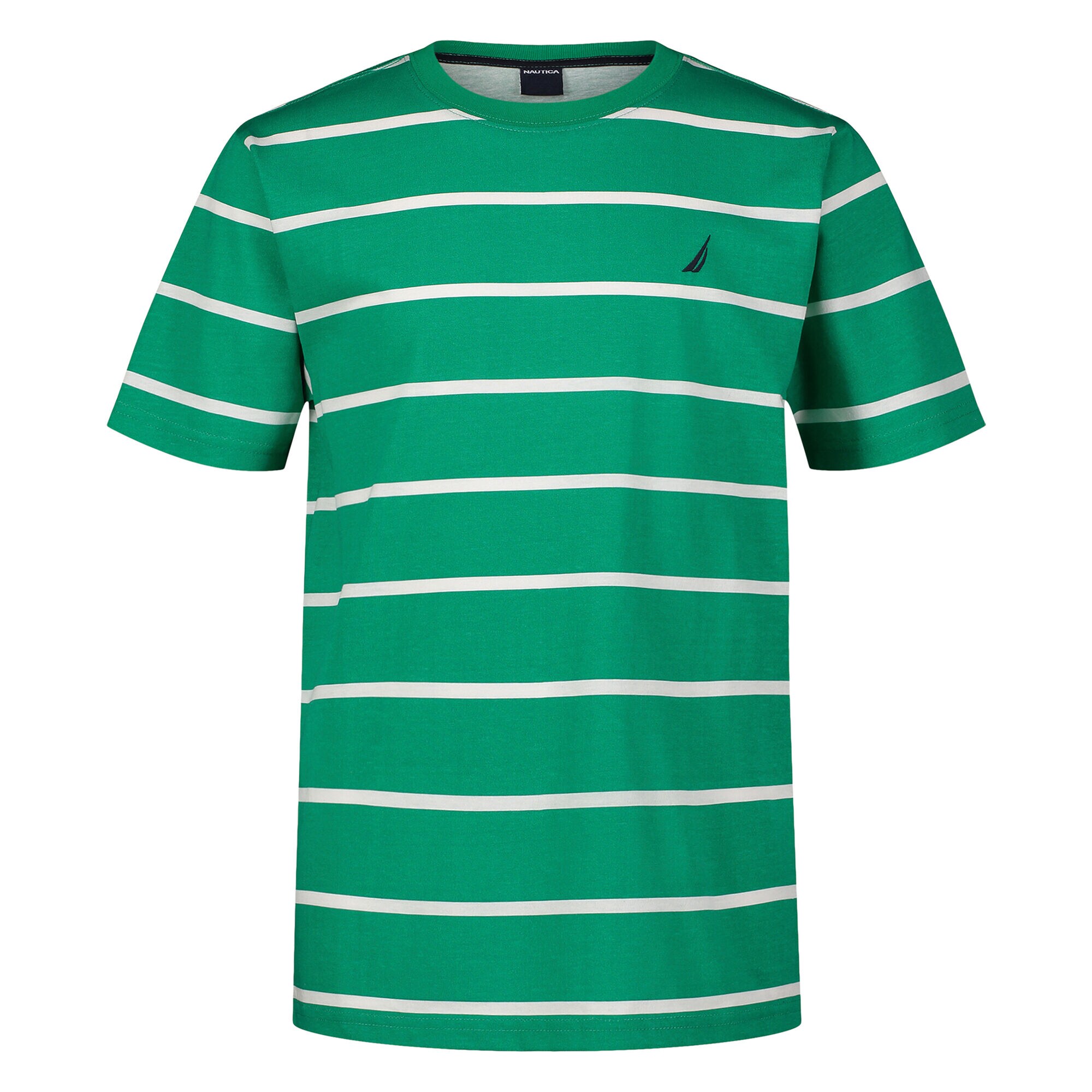 Little Boys' Retro Striped Graphic T-Shirt (4-7),Galley Green,large