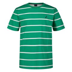 Little Boys' Retro Striped Graphic T-Shirt (4-7),Galley Green,large