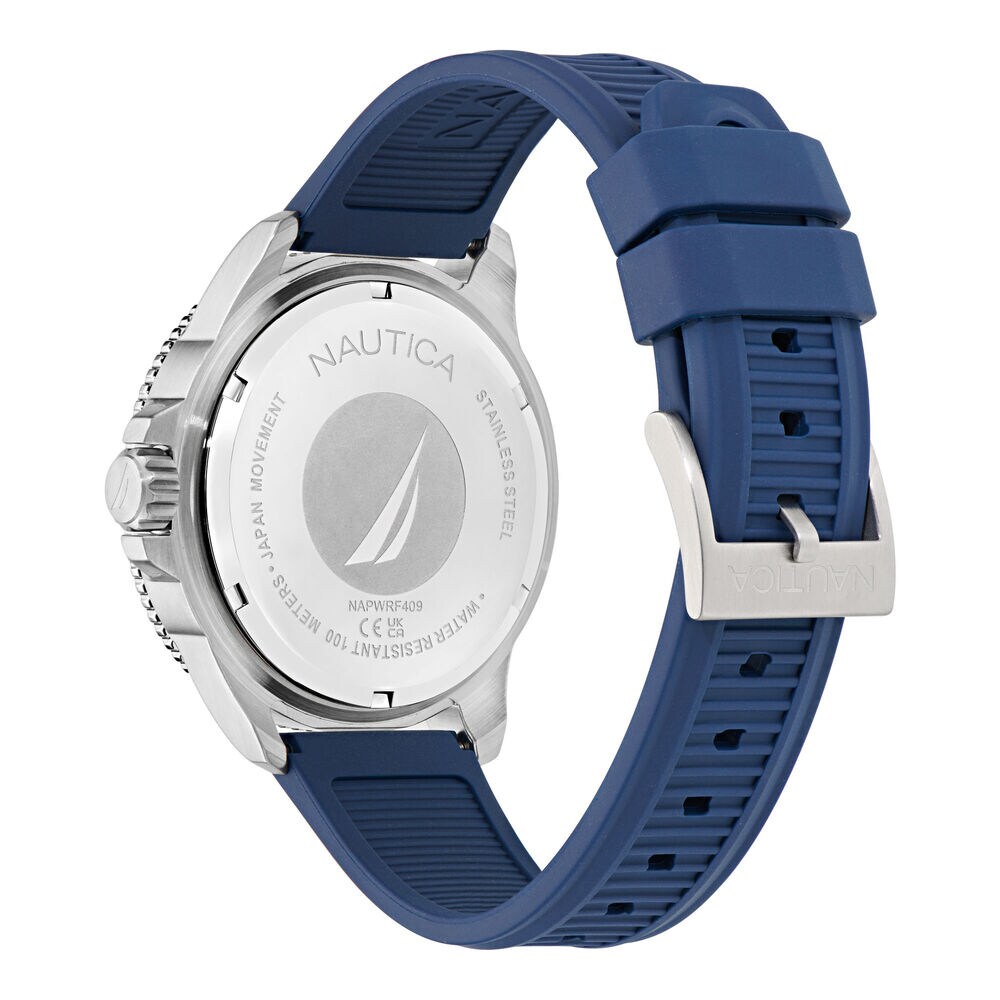 NCT Windrose Wheat Fiber Strap 3-Hand Watch,Ice Blue,large