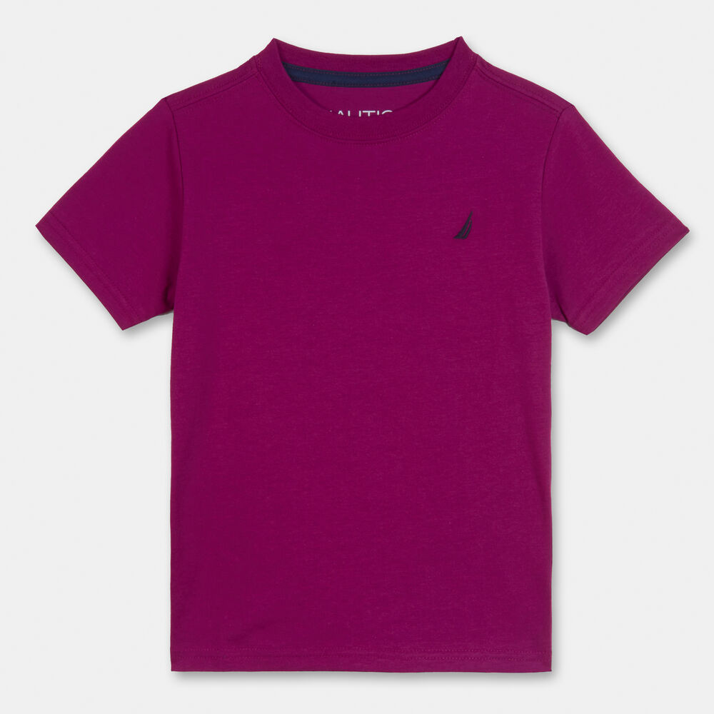 BOYS' BRAND ICON LOGO T-SHIRT (8-20),Berry,large