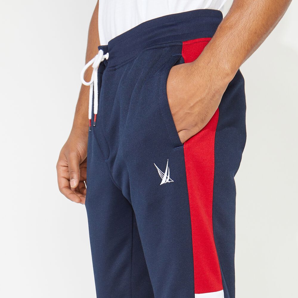 COLORBLOCK SIDE PANEL JOGGER,Navy,large