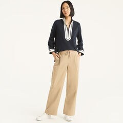 Pleated Pull-On Pant,Rope,large